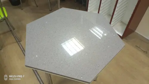 Стол кухонный шестигранник, из искусственного камня детальная картинка фото 2