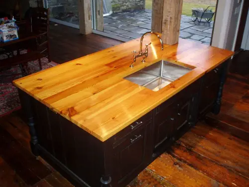 Столешница из массива Сосны детальная картинка фото 4