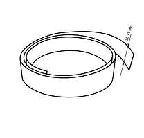 Вставка в плинтус в цвет столешницы Resopal фото анонс товара