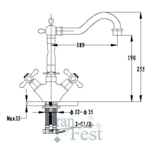 Смеситель 20608 GranFest детальная картинка фото 2