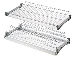 Сушилка для посуды 2-х уровневая с рамой и поддоном VARIANT 3 (хром) 900мм