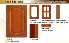 Фасад МДФ "Арка двойная" покрытие Эмаль фото анонс товара