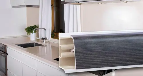Плинтус для столешницы на кухне Korner LB 38.384 Черная Бронза мат детальная картинка фото 9