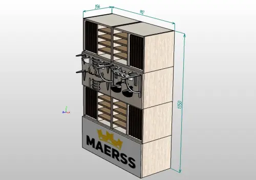 Стенд-колонна для образцов столешниц и фасадов фото 6