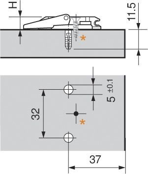 CLIP, монтажная планка, подъем 0мм, крепление INSERTA фото 4 CLIP, монтажная планка, подъем 0мм, крепление INSERTA детальная картинка фото 4