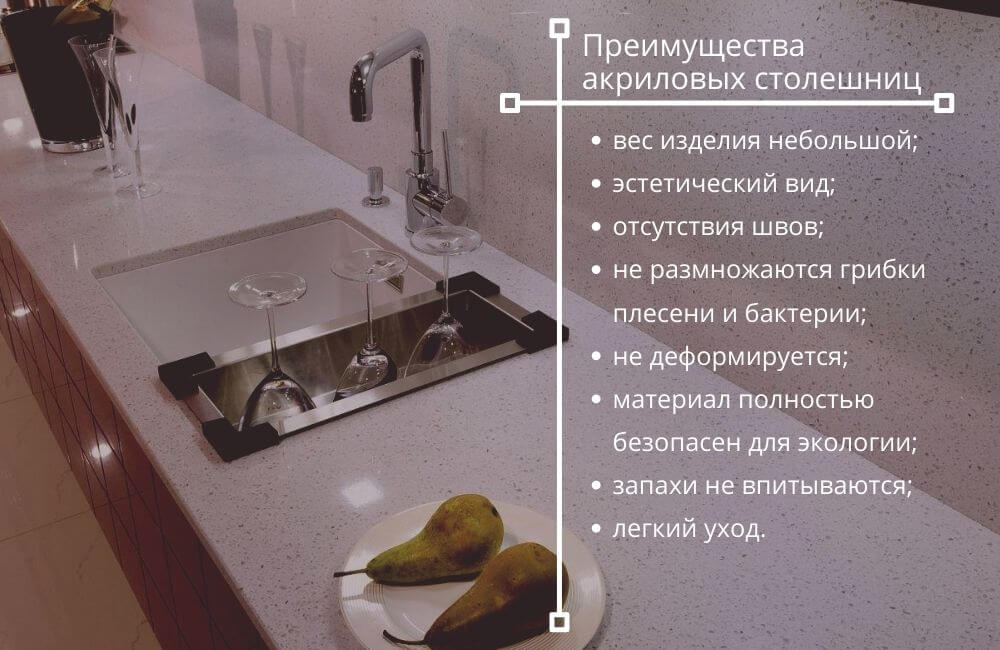 Výhody akrylových pracovních desek