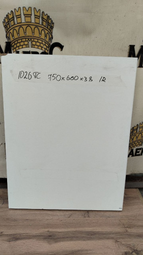 40*600*750мм 1026TC обрезок белой столешницы Duropal детальная картинка фото 2