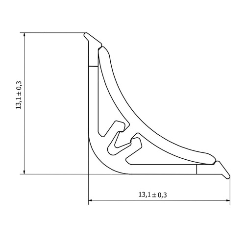 Mini плинтус для столешницы Korner LB 15.6120 Таксус детальная картинка фото 2