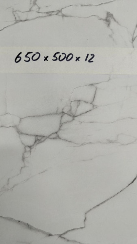12*500*650мм тонкая столешница под мрамор HPL Compact детальная картинка фото 2
