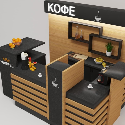 Классическая кофейная стойка Black Wood Классическая кофейная стойка Black Wood детальная картинка