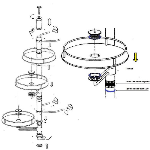 Полка боковая круглая Lotti (бронза) фото 3 Полка боковая круглая Lotti (бронза) детальная картинка фото 3