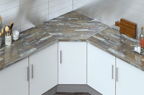 Угловой элемент из ДСП в цвет столешницы Form&Style детальная картинка фото 2