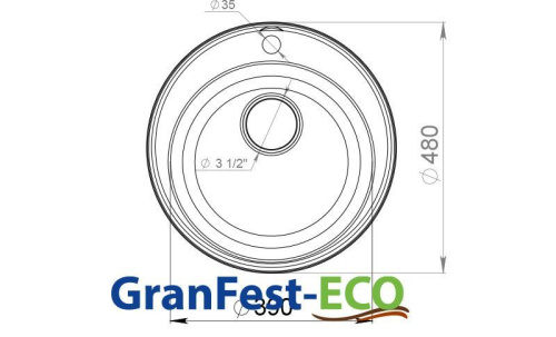 Мойка ECO - 08 GranFest-ECO детальная картинка фото 8