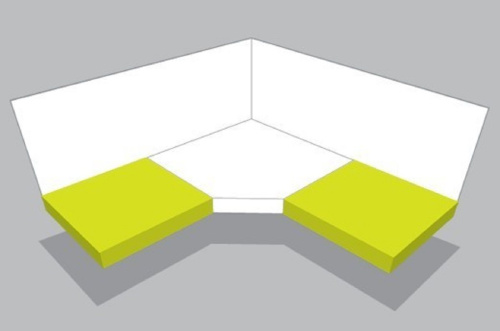 Угловой элемент из ДСП в цвет столешницы Form&Style детальная картинка