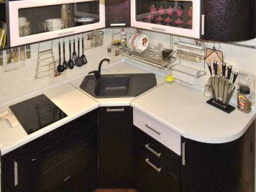 Угловой элемент из ДСП в цвет столешницы Polyrey детальная картинка фото 4