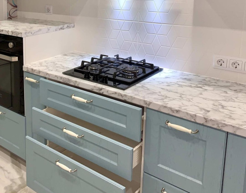 R63009 Мрамор каррара Столешница Duropal матовая фото 15