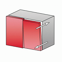 Навеска фасадов на ящики