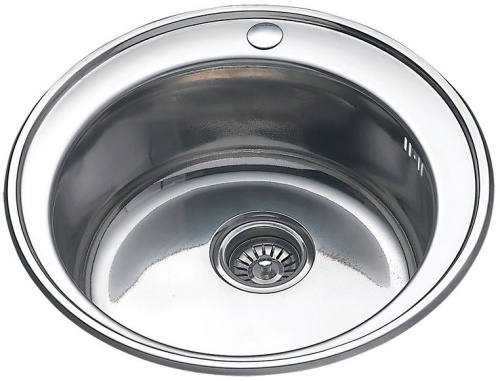 МОЙКА ВРЕЗНАЯ D510*0,6-180,3.5" ПОЛИРОВ.+СИФОН К детальная картинка